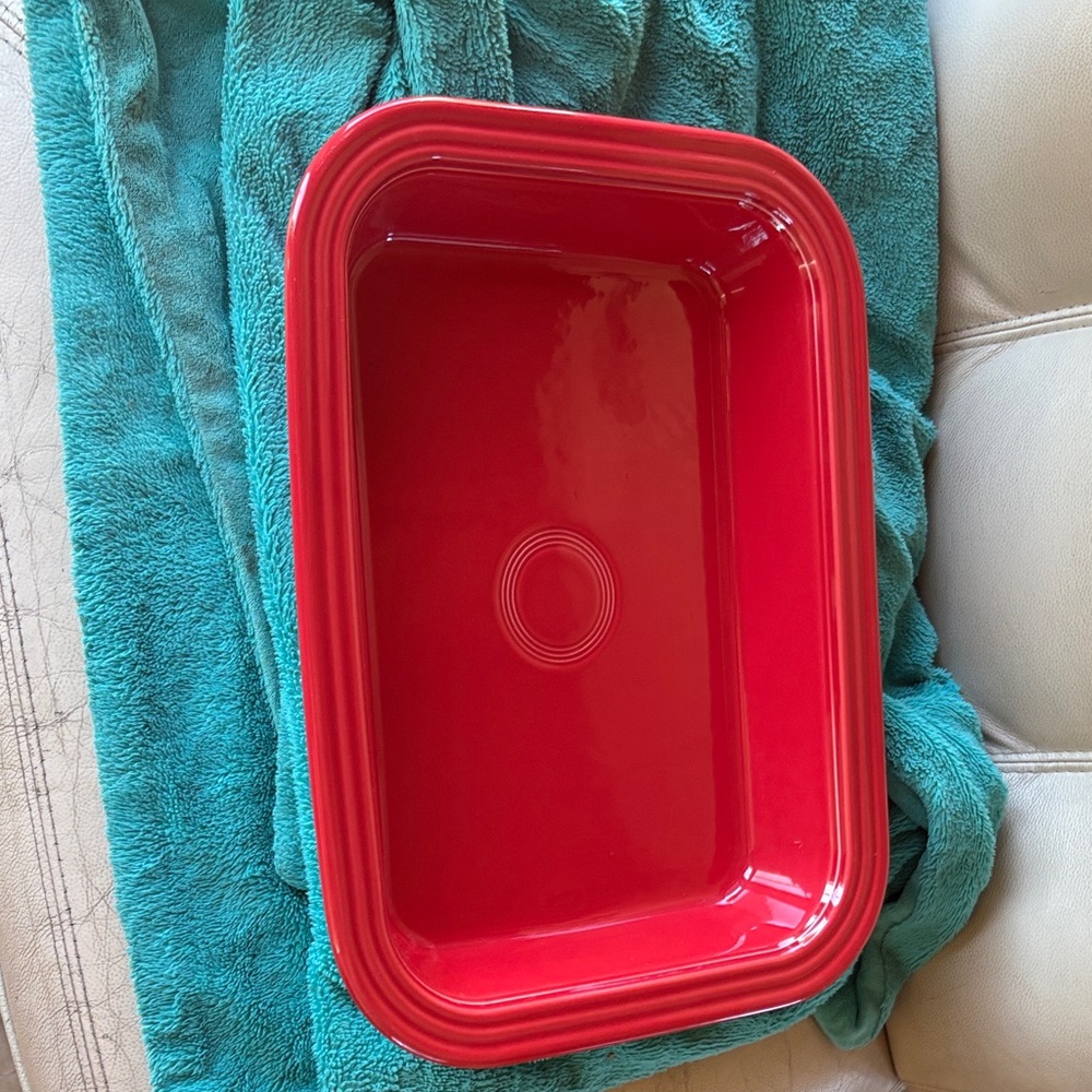 Fiestaware Scarlet Red 9x13 Baking Pan Dish
